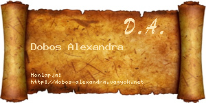 Dobos Alexandra névjegykártya
