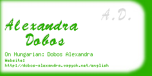 alexandra dobos business card